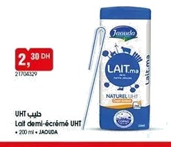 Lait demi-écrémé UHT Jaouda – 200ml
