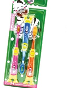 Brosse à dents pour enfants 3-6ans Carrefour 3 unités