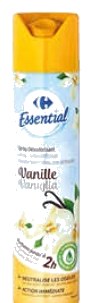 Désodorisant aérosol parfum fleur vanille Carrefour