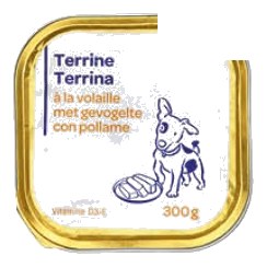 Terrine à la volaille pour chien adulte Carrefour 300g mm