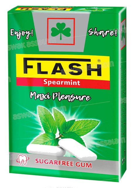CHEWING-GUM SPEARMINT SANS SUCRE DRAGEES 25G FLIP-TOP FLASH