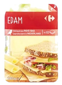 Fromage Edai m en tranches x 10 Carrefour 200g